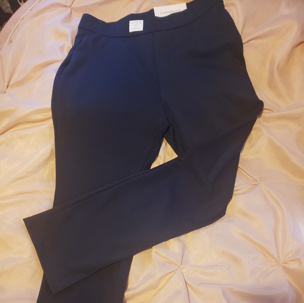 Croft & Barrow navy blue pant ~ medium